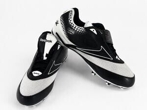 Reebok U-Form 4Speed SD4 Detachable Football Cleats Black White Size 15 New